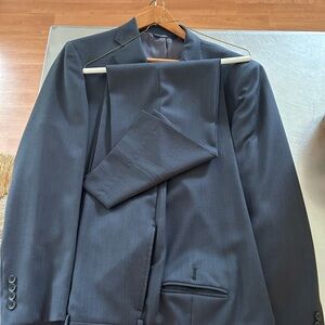 Dark Blue/Grey Brooks Brother Suit 42R Pants 37/31-2